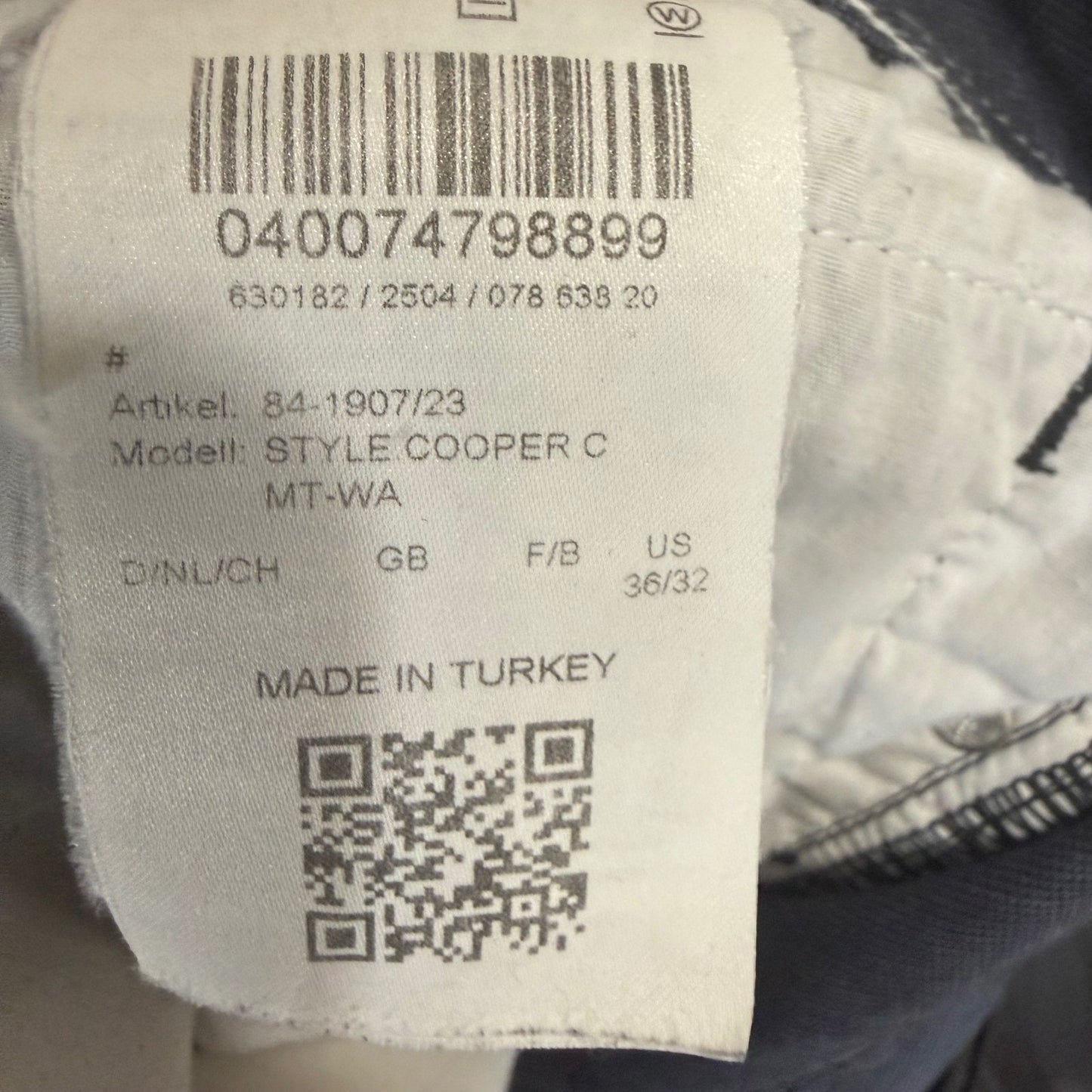 Brax Cooper Fancy Pant Mens 36x29 Blue Casual Stretch Performance Modern Comfort