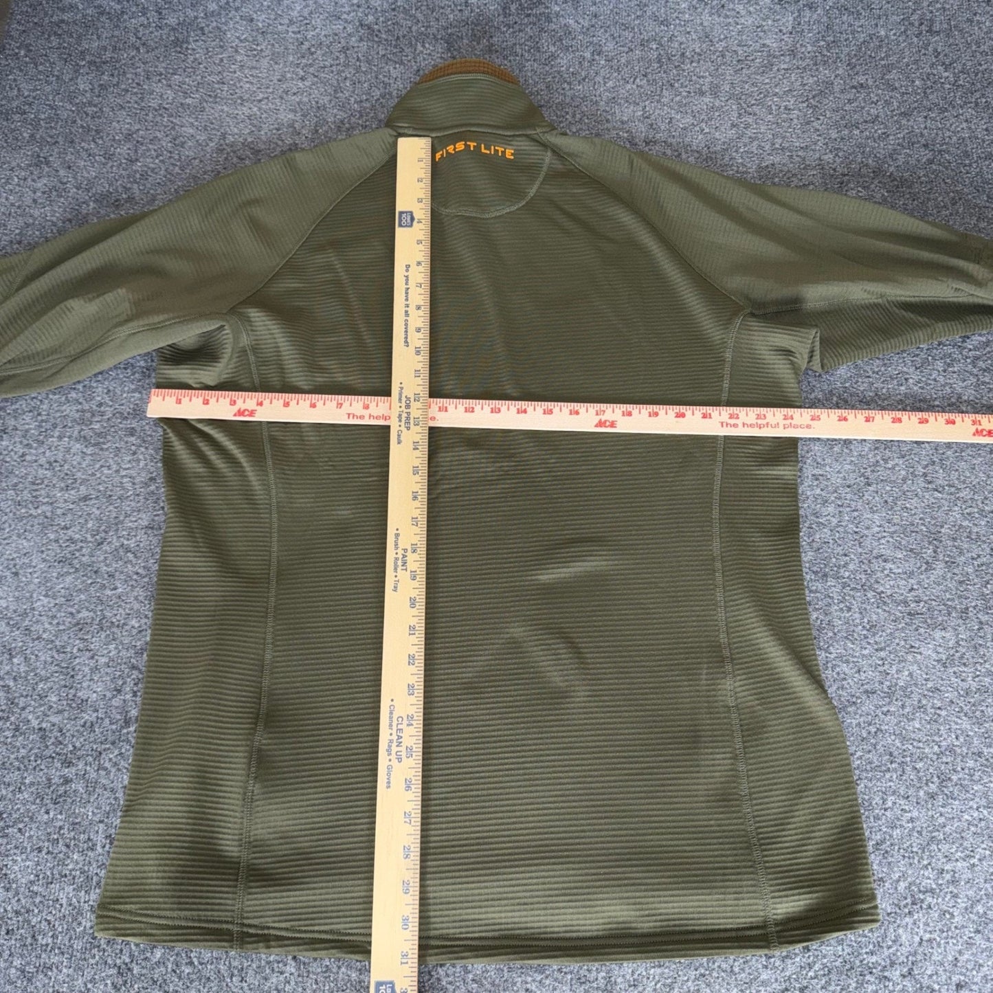 First Lite Klamath 1/4 Zip Fleece Pullover Mens XL Conifer Green Hunting Outdoor