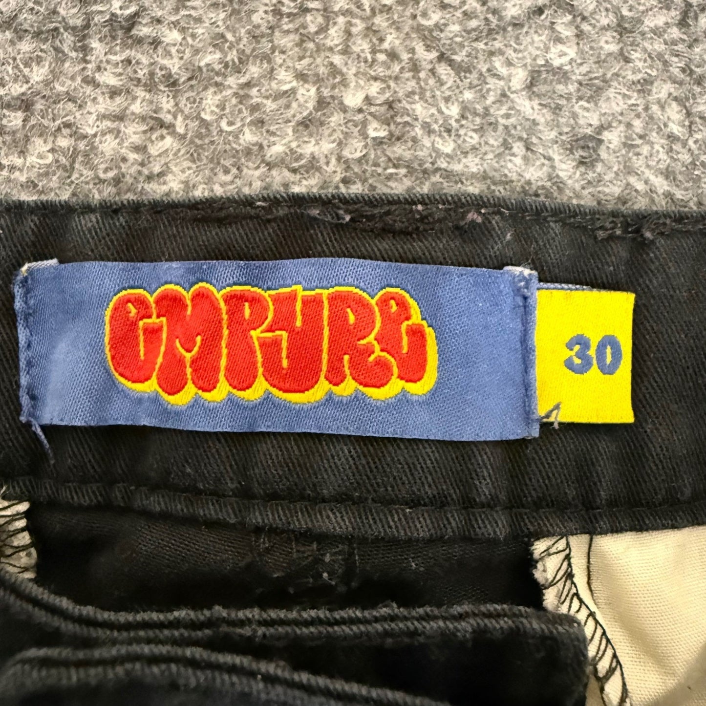 Empyre Relax Cargo Pants Mens Size 30 (Fits 33x27) Black Utility Streetwear