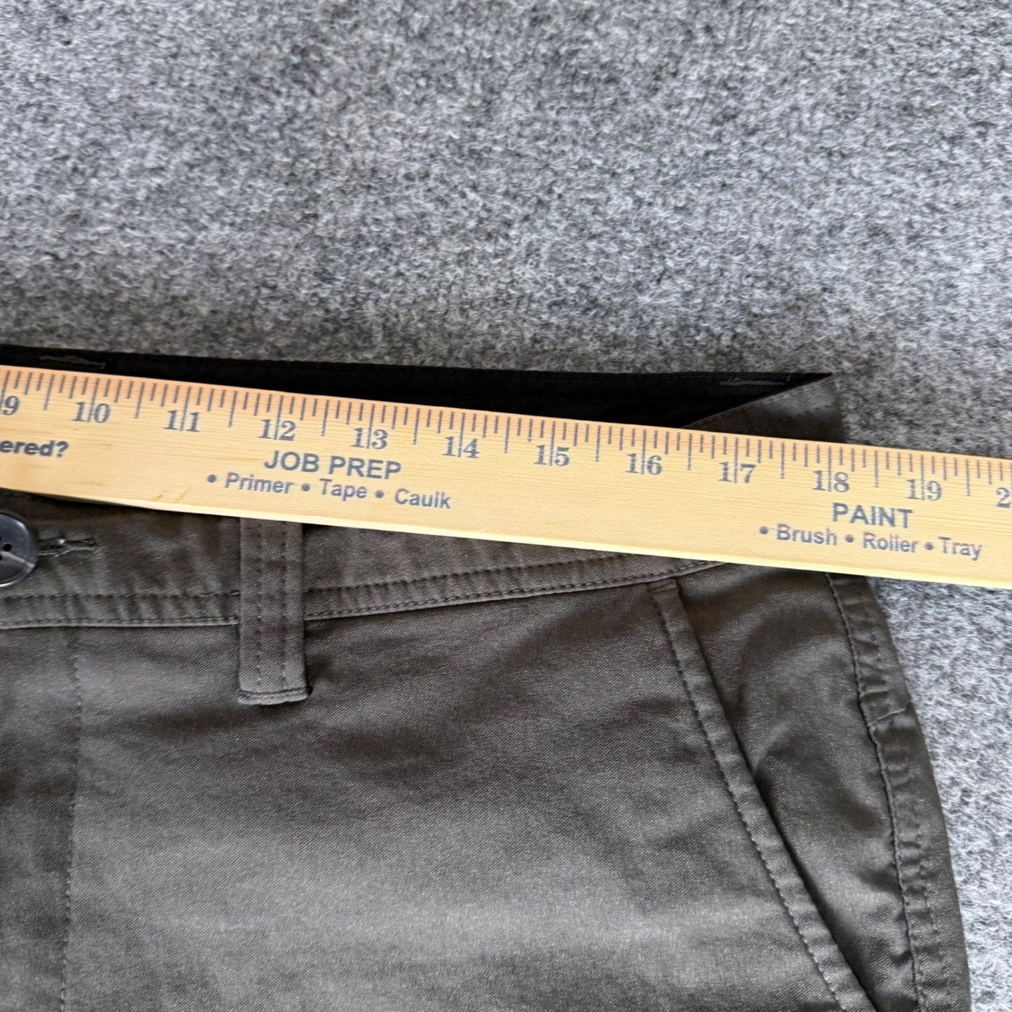 prAna Mens Shorts Size 36 Olive Stretch Hiking Outdoor Casual Lightweight Trail