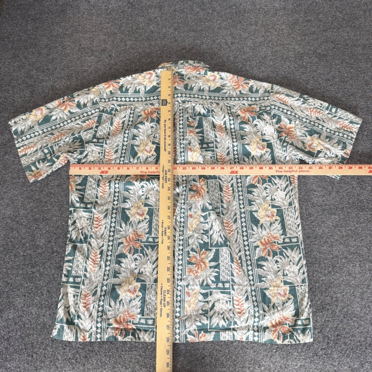 Cooke Street Men Reverse Print Large Tropical Floral Cotton Aloha Shirt Hawaiian
