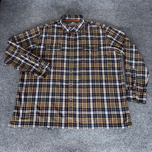 Croft & Barrow Quick Dry Shirt Men XXL Plaid Button Up Long Sleeve Outdoor Trial