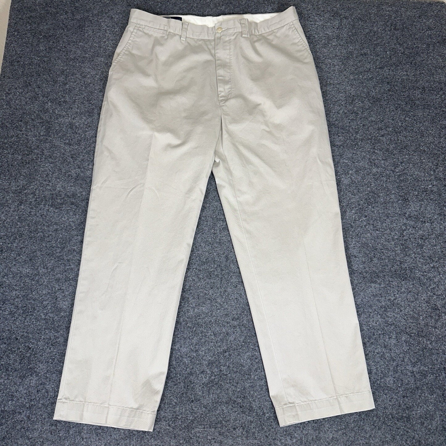 Polo Ralph Lauren Prospect Dress Pant Men 38x30 (37x29) Beige Mid Rise VTG Adult