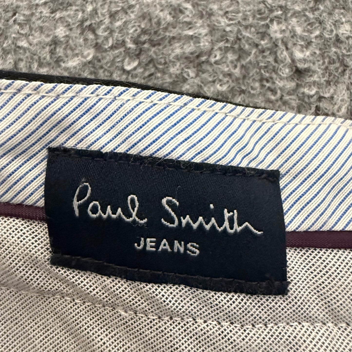 Paul Smith Dress Pants Mens 34x28 Black Pinstripe Straight Leg Business Casual