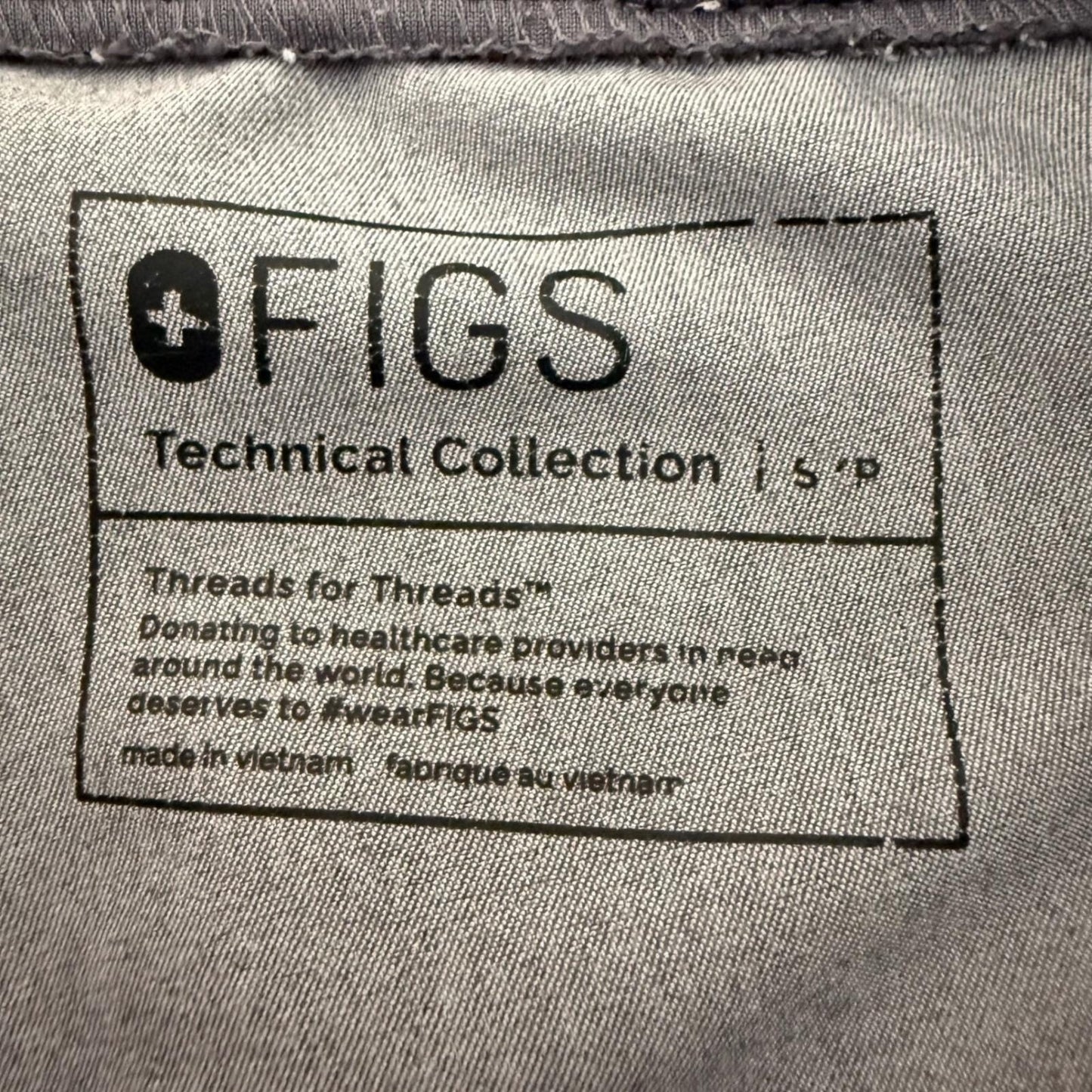 FIGS Zamora Jogger Scrub Pants Womens Small Petite 30x26 Gray Medical Nursing