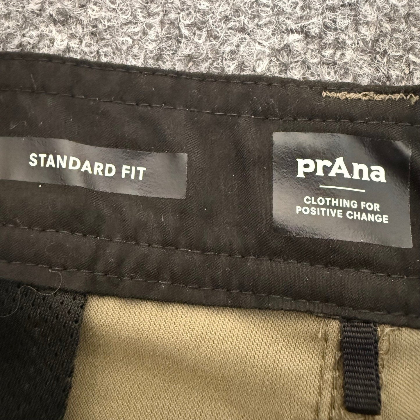 prAna Alameda Hiking Shorts Mens 38 Beige Chino 8" Outdoor Travel Stretch Trail