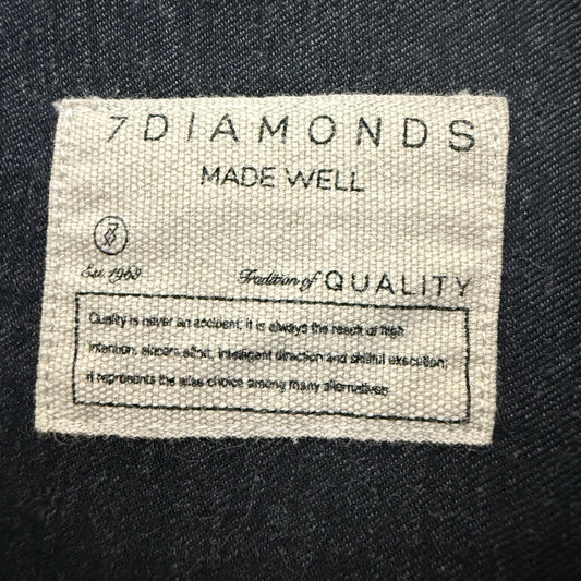 7 Diamonds Shirt Mens XL Gray Blue Digital Camo Long Sleeve Button Up Casual