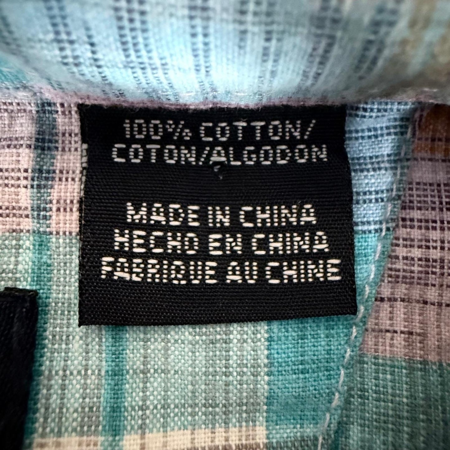 Roper Mens Plaid Pearl Snap Shirt 2XL Short Sleeve Cotton Western Cowboy Ranch