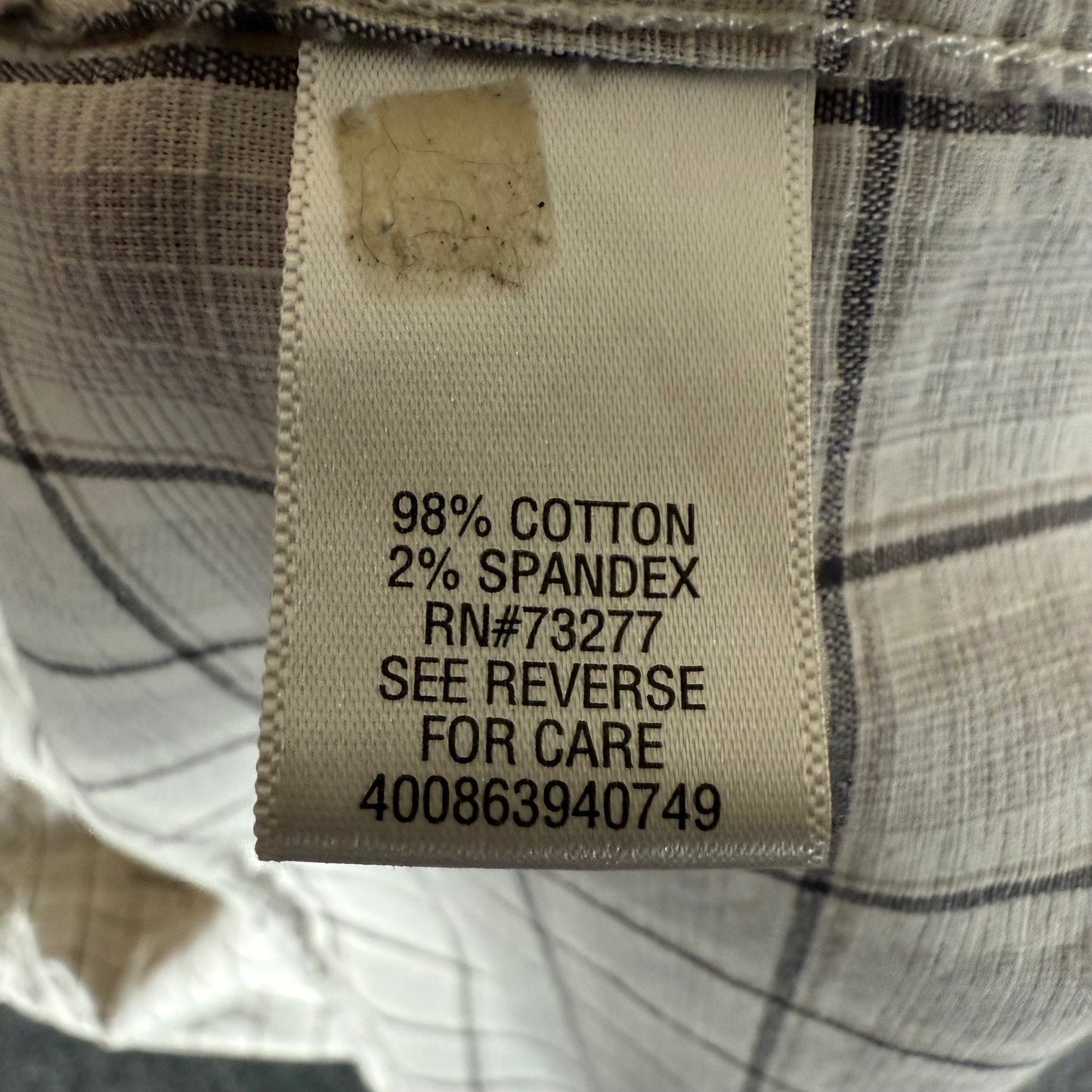 Croft & Barrow Quick Dry Shirt Mens Large Plaid Short Sleeve Button Up Outdoor