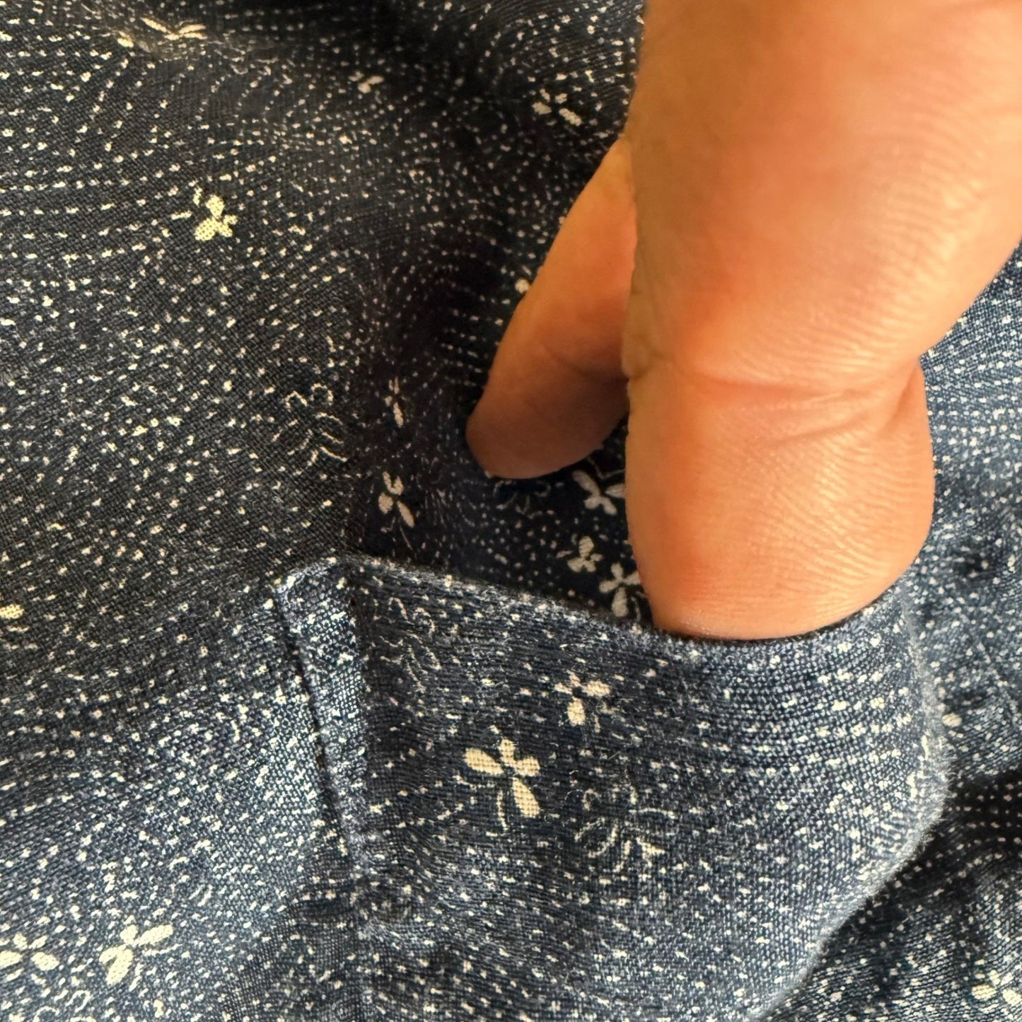 UNTUCKit Linen Shirt Men Large Blue Slim Fit Short Sleeve Button Up Casual Beach