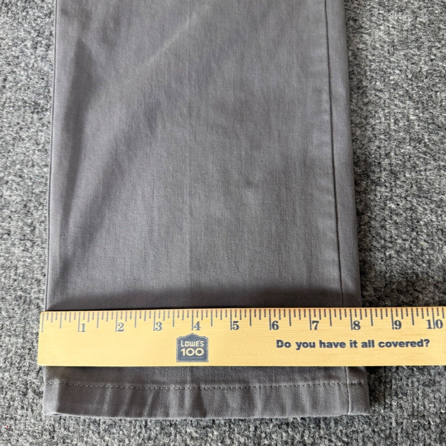 Lee Extreme Motion MVP Mens Gray Regular Straight Leg Chino Pants 34x30 Casual