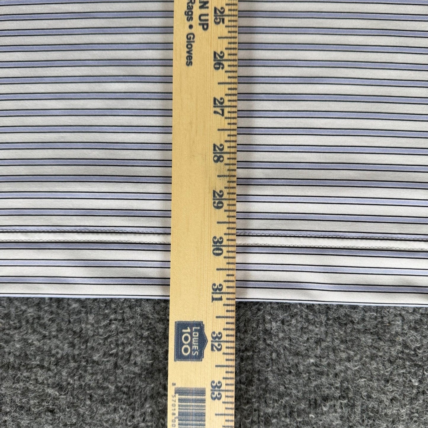 FootJoy Polo Shirt Mens Large Blue Striped Golf Short Sleeve Athletic Casual Top