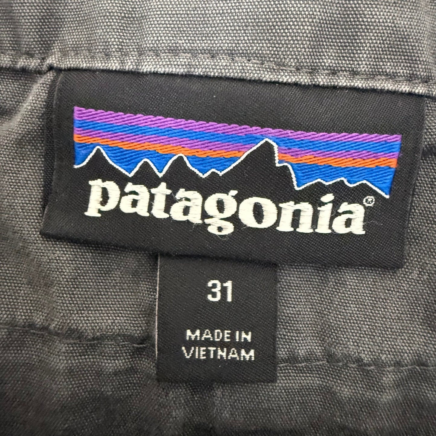 Patagonia Mens Venga Rock Pant Grey Organic Cotton Climbing Hiking 31x32 Outdoor