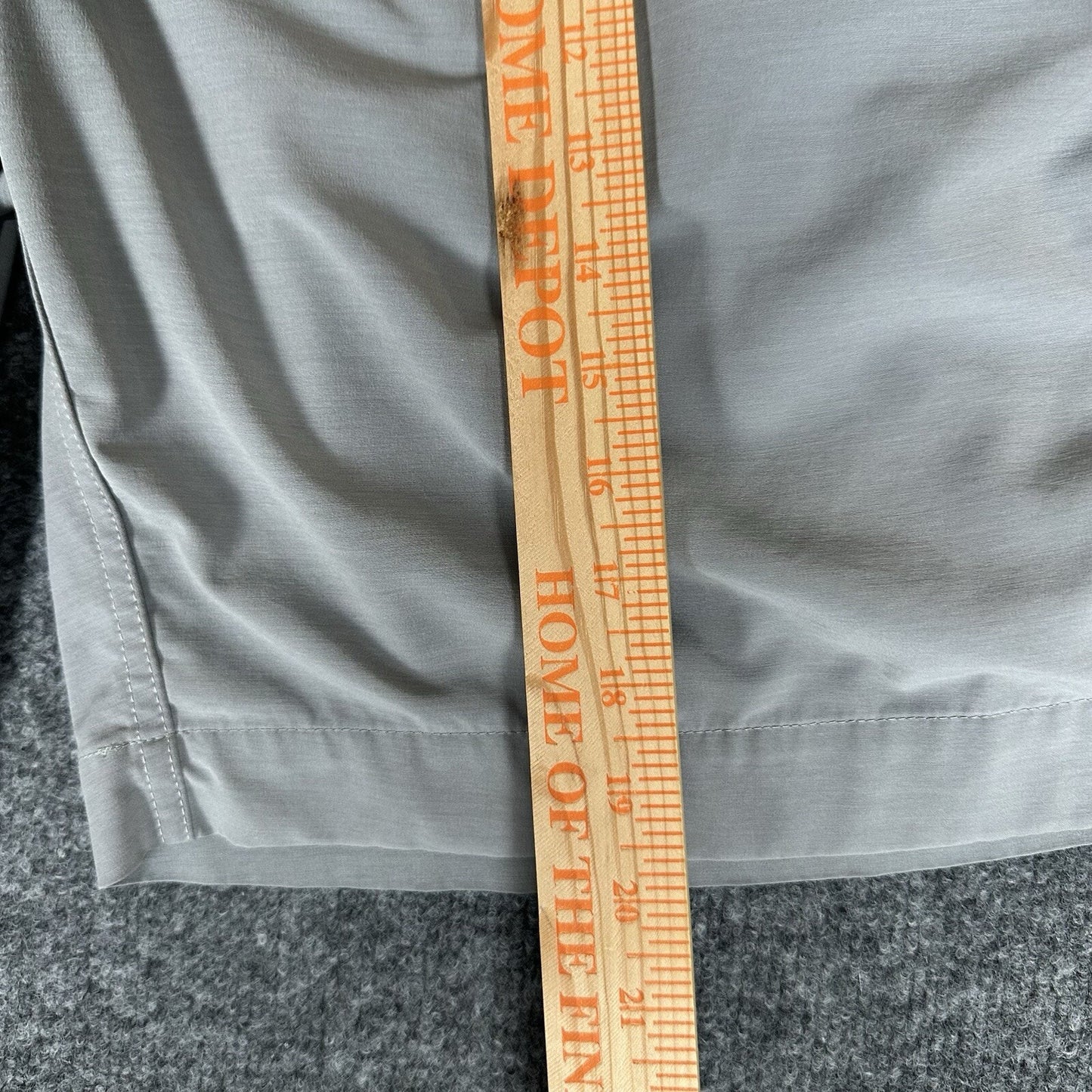 Faherty All Day Shorts Mens 38 (40) Grey Chino Drawstring Casual 9" Golf Adult