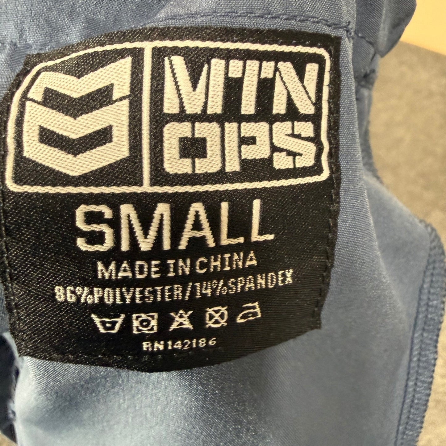 MTN OPS Mens Small Blue Training Shorts Athletic Gym Workout Performance Stretch