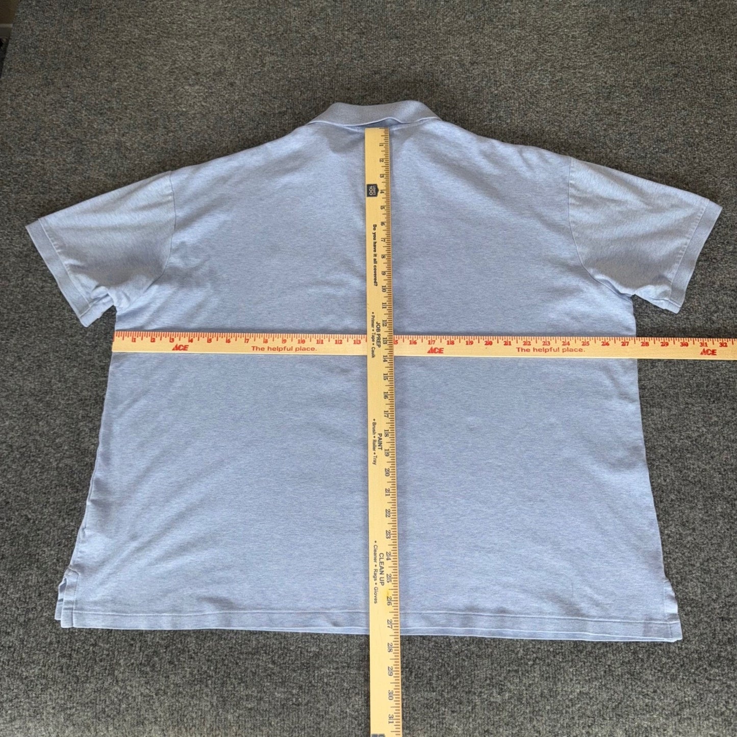 Polo Ralph Lauren Mens 2XB Blue Polo Shirt Short Sleeve Casual Big Tall Cotton
