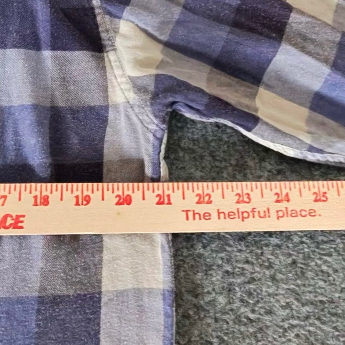 The Normal Brand Shirt Mens M Blue Plaid Long Sleeve Button Up Casual Everyday