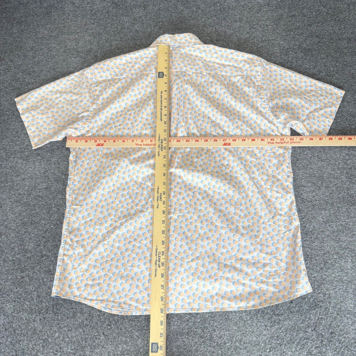 Peter Millar Mens Large Umbrella Short Sleeve Button Up Shirt Golf Casual Summer