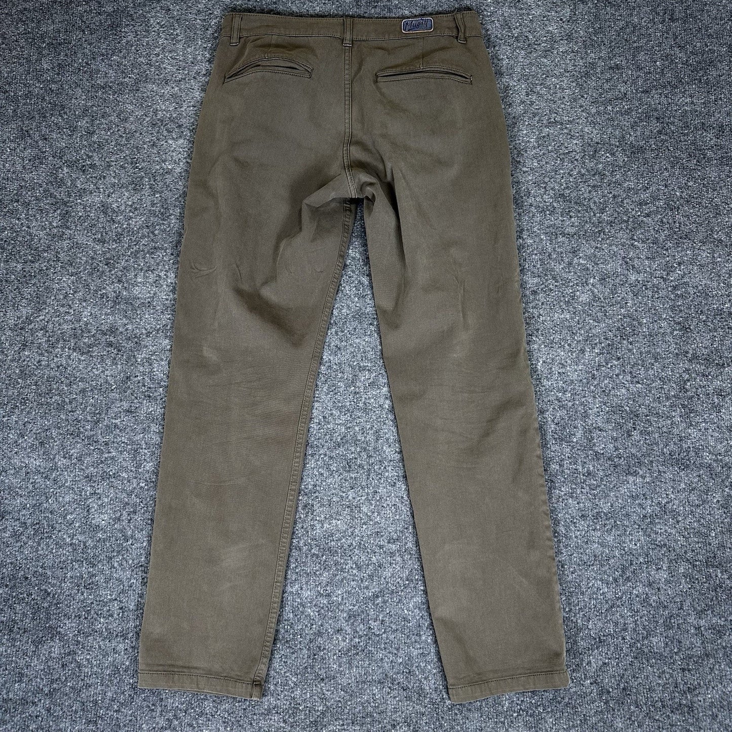 Mugsy Olives Pants Mens 32x30 Straight Chino Stretch Casual Work Comfort Soft
