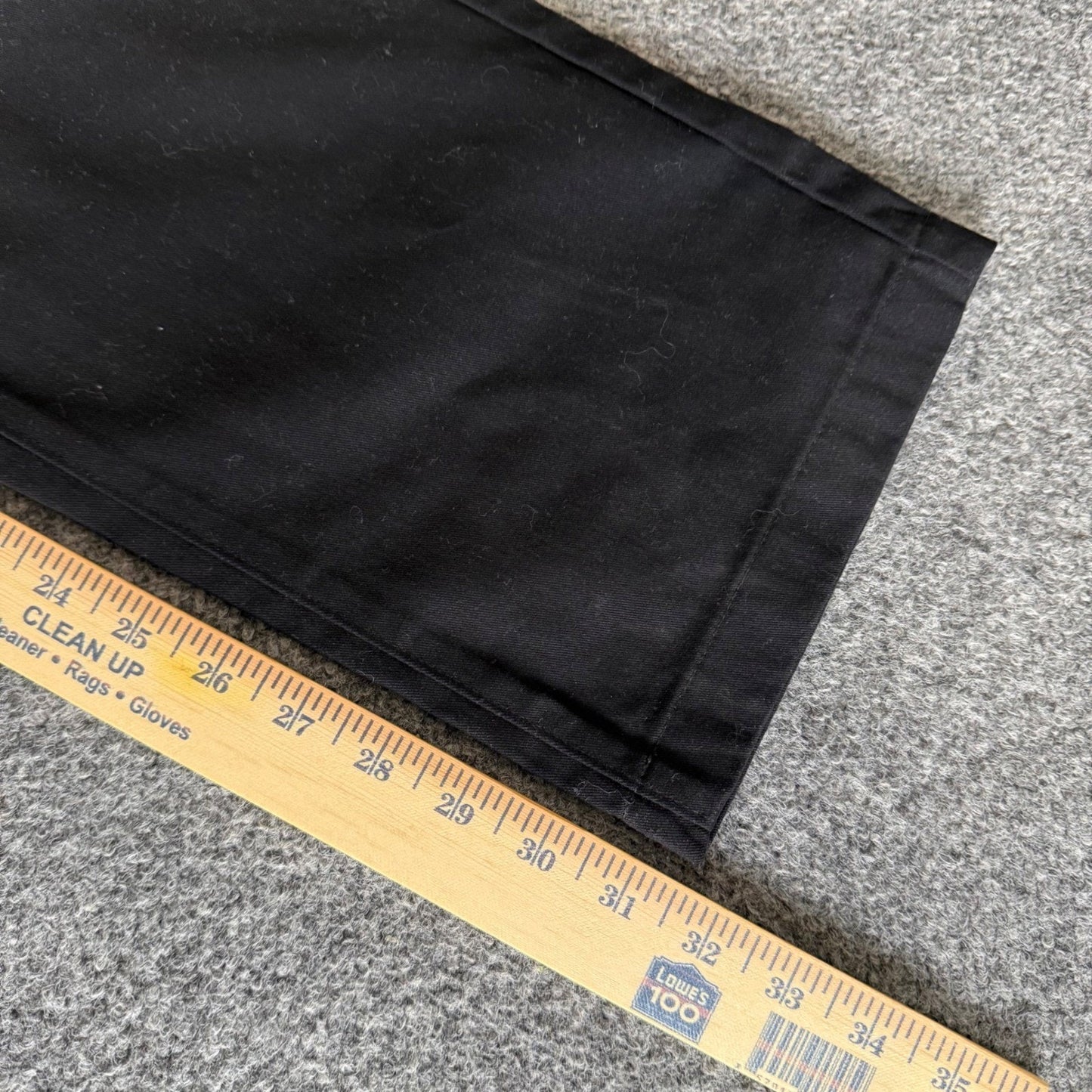 George Men Regular Fit Straight Leg Chino Pant Black 32x32 NWT Casual Flat Front