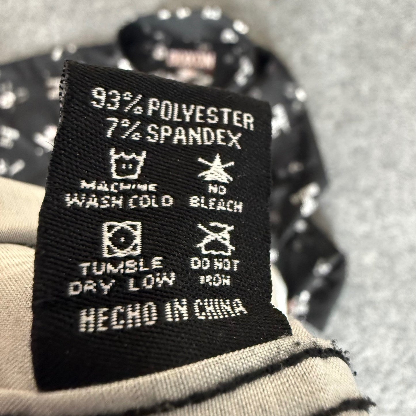 DIXXON Flannel Co Beware Shirt Mens 4XL Black Short Sleeve Button Up Moto Casual