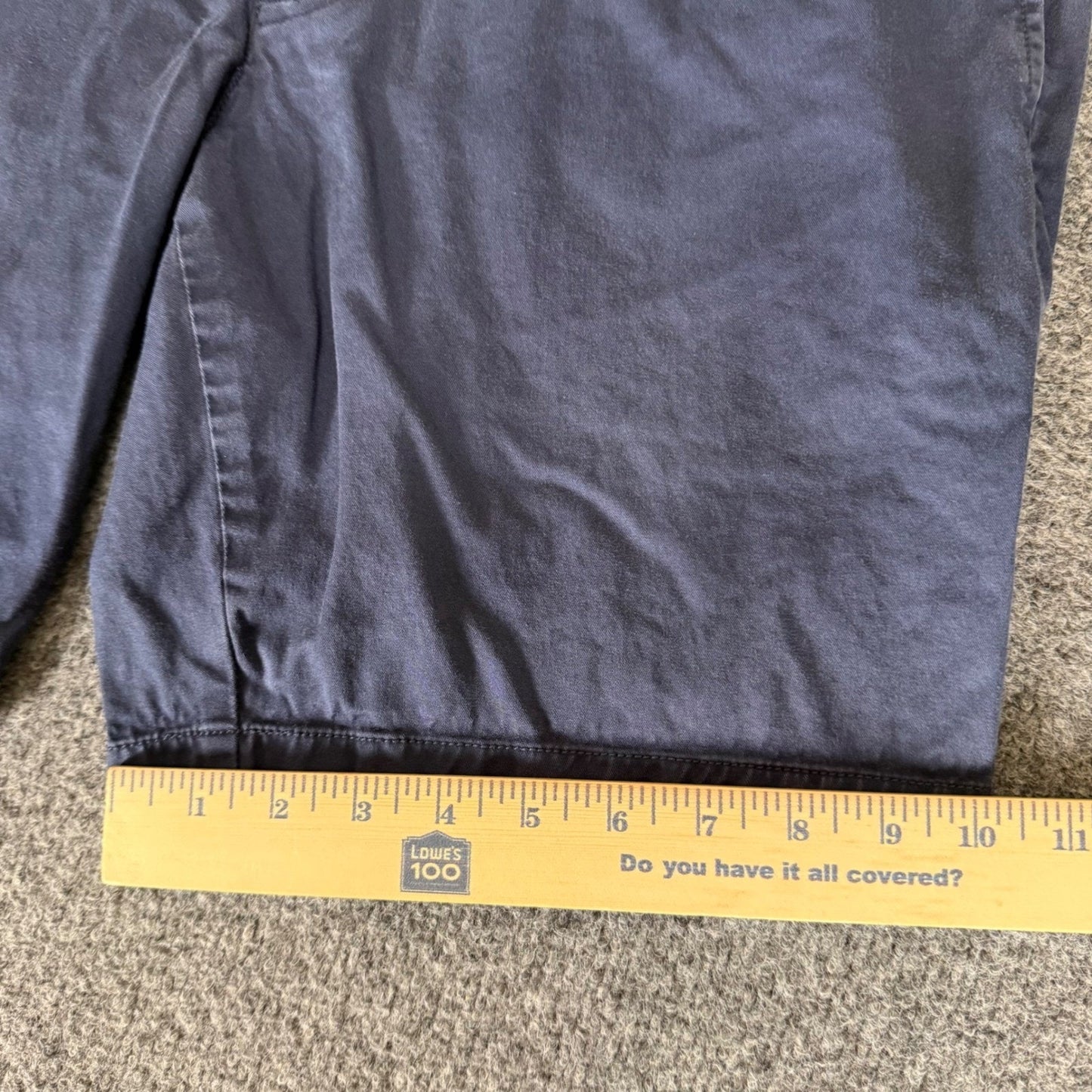 UNTUCKit Mens Navy Blue Pima Cotton Stretch Chino Shorts Size 34 Flat Front