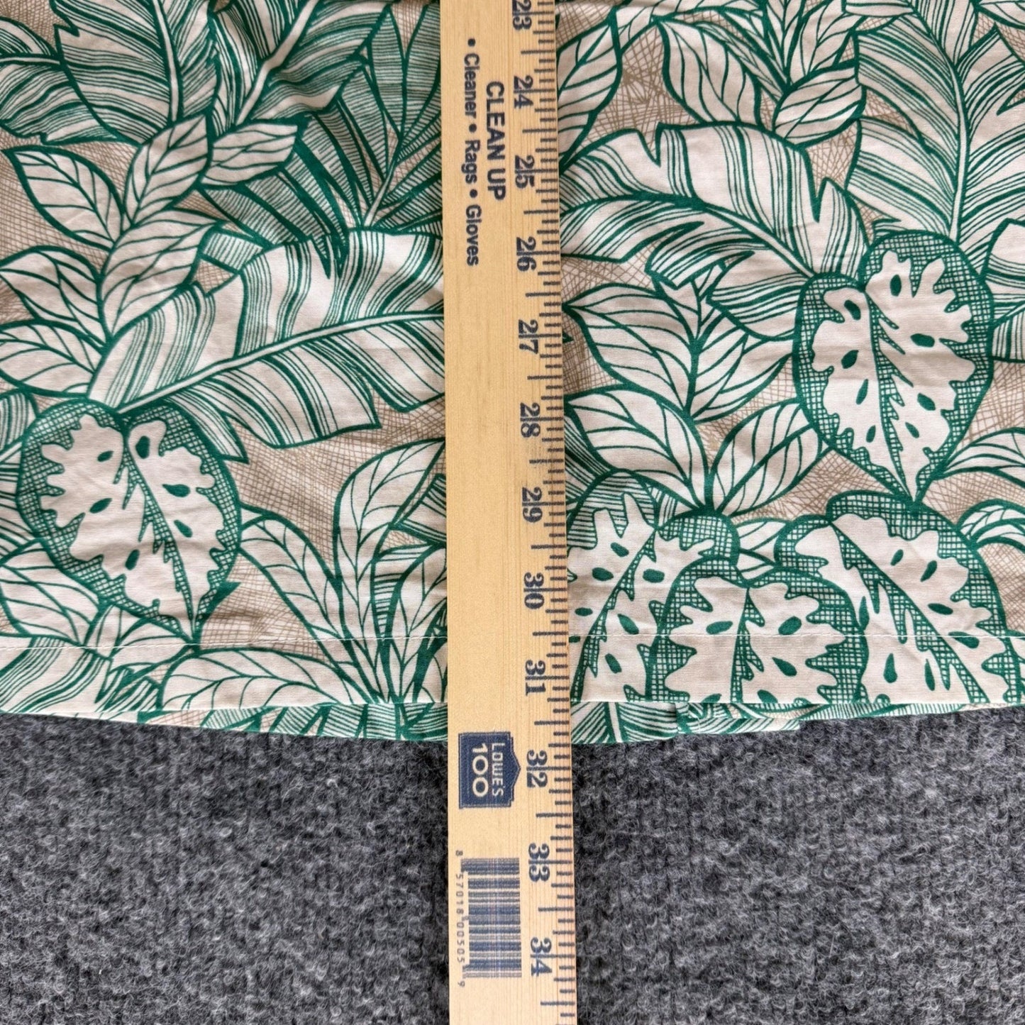 Cooke Street Hawaiian Shirt Mens XL Green Tropical Leaf Button Up Aloha Vacation