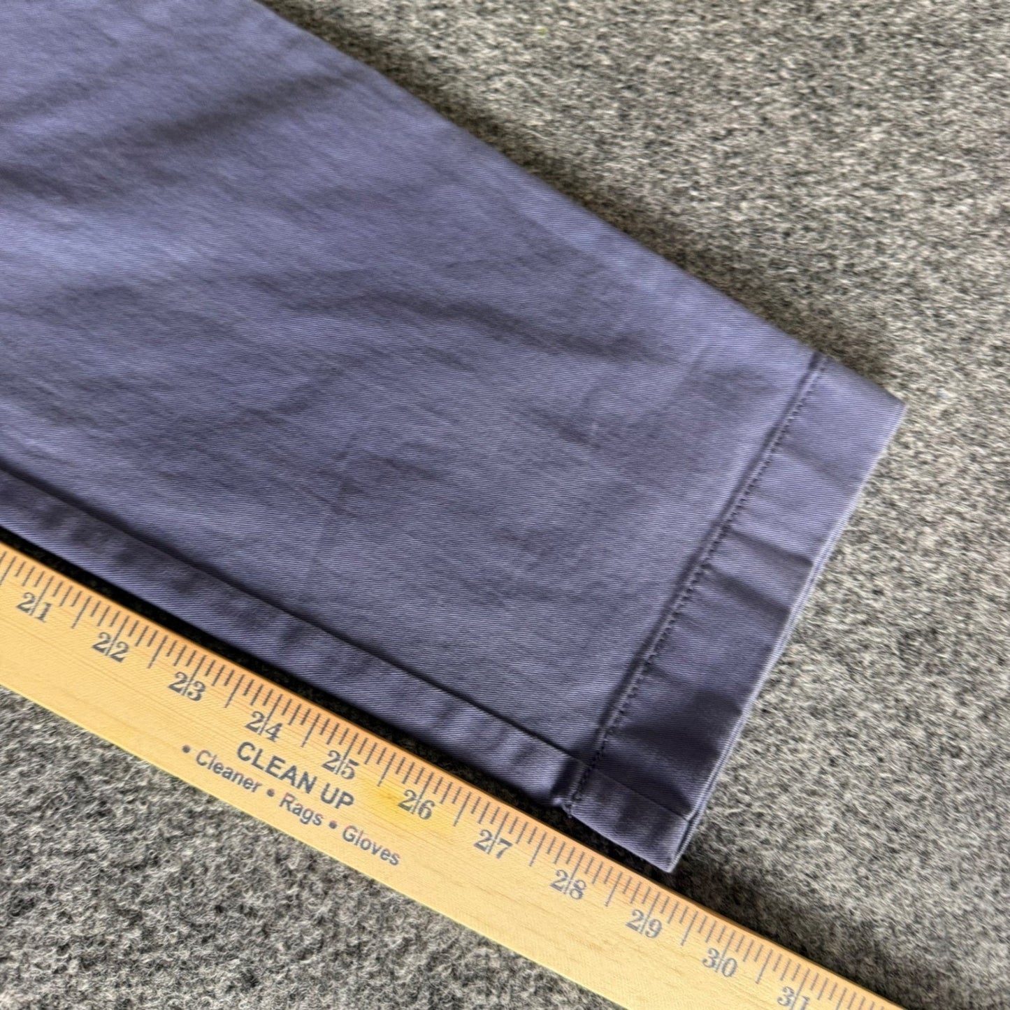 J.Crew Mens Broken In Chino Pants 33x30 (Fits 34x29) Blue Stretch Cotton Casual