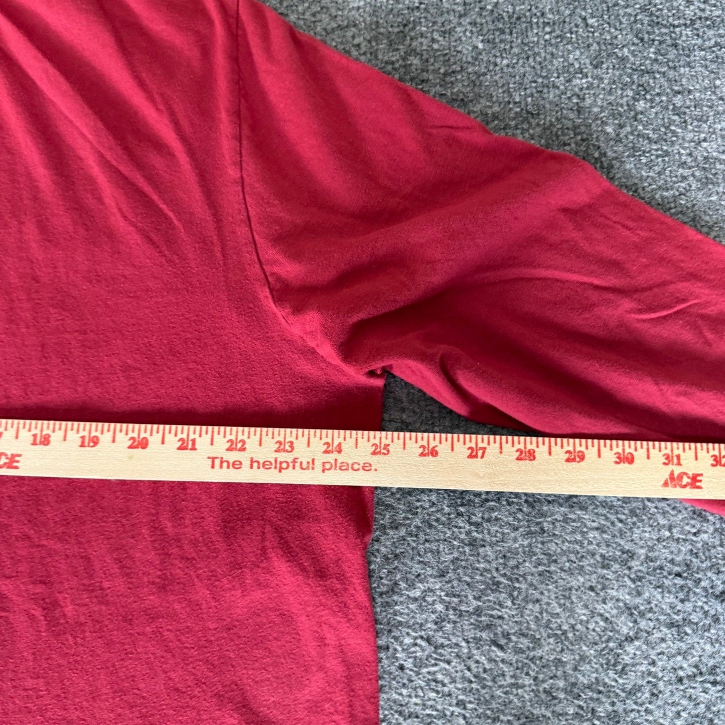 Nike Stanford University Long Sleeve Tee Mens XXL Cardinal Red Athletic Shirt