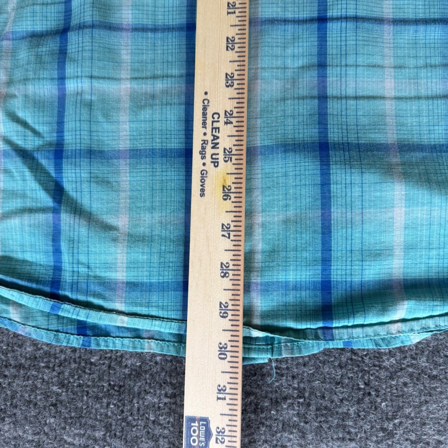 Wrangler Western Shirt Mens XL Blue Plaid Short Sleeve Cowboy Rodeo Pearl Snap