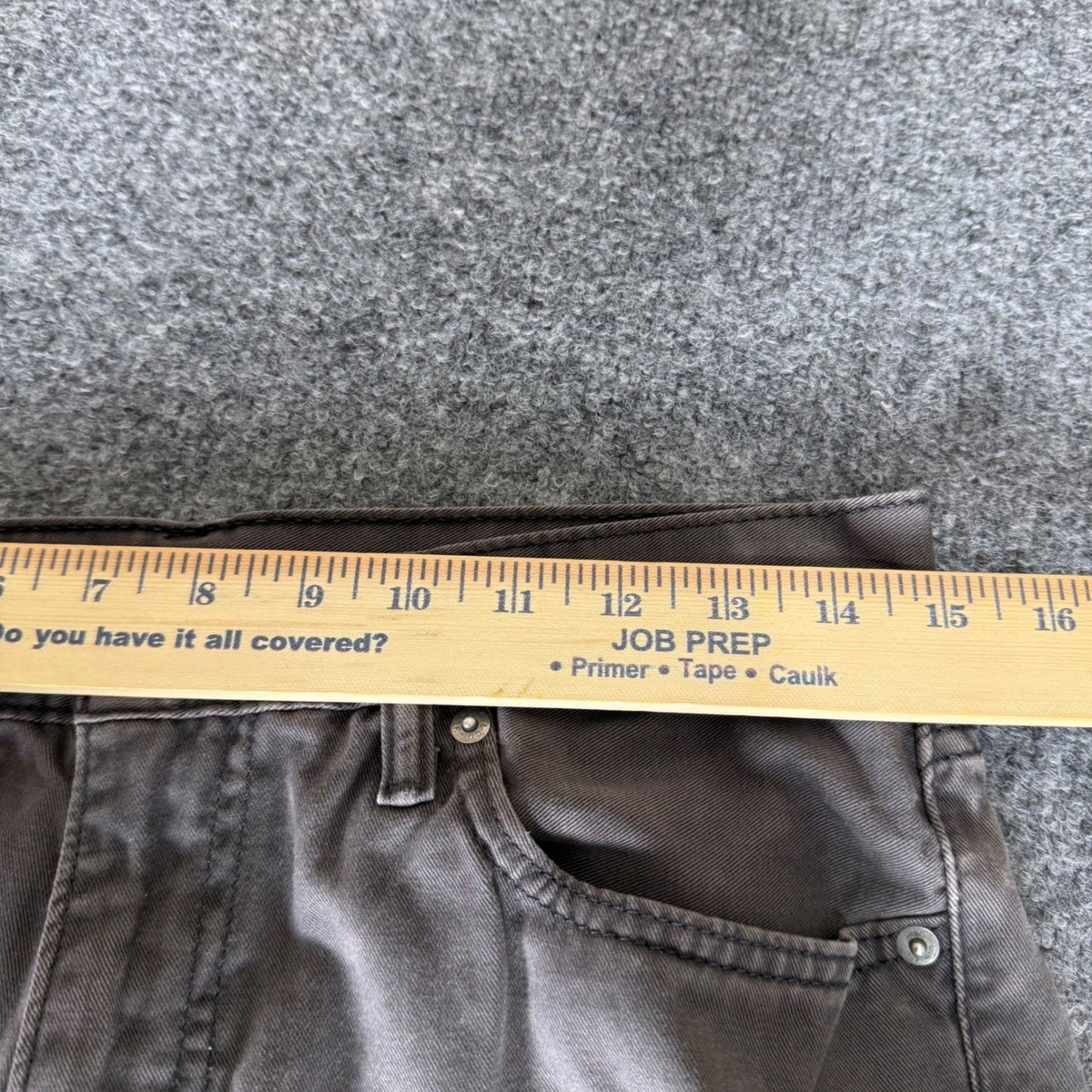 Levis 514 Straight Fit Pants Mens 30x32 (Fits 30x30) Charcoal Grey Cotton Denim