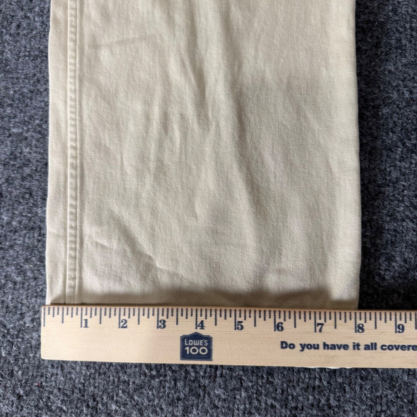 Outerknown SEA Legs Mens Chino Pants 34x30 Khaki Tan Slim Fit Everyday Casual