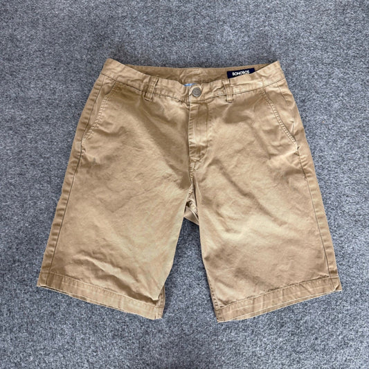Bonobos Chino Shorts Mens 31 Tan Khaki Cotton Casual Flat Front Summer Classic