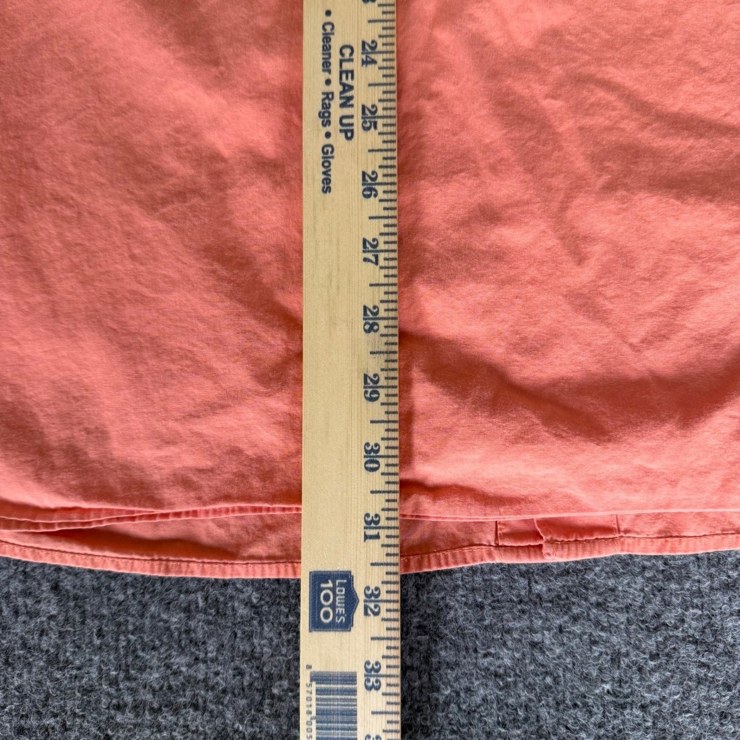Columbia PFG Mens XL Short Sleeve Button Down Fishing Shirt Coral Orange Cotton