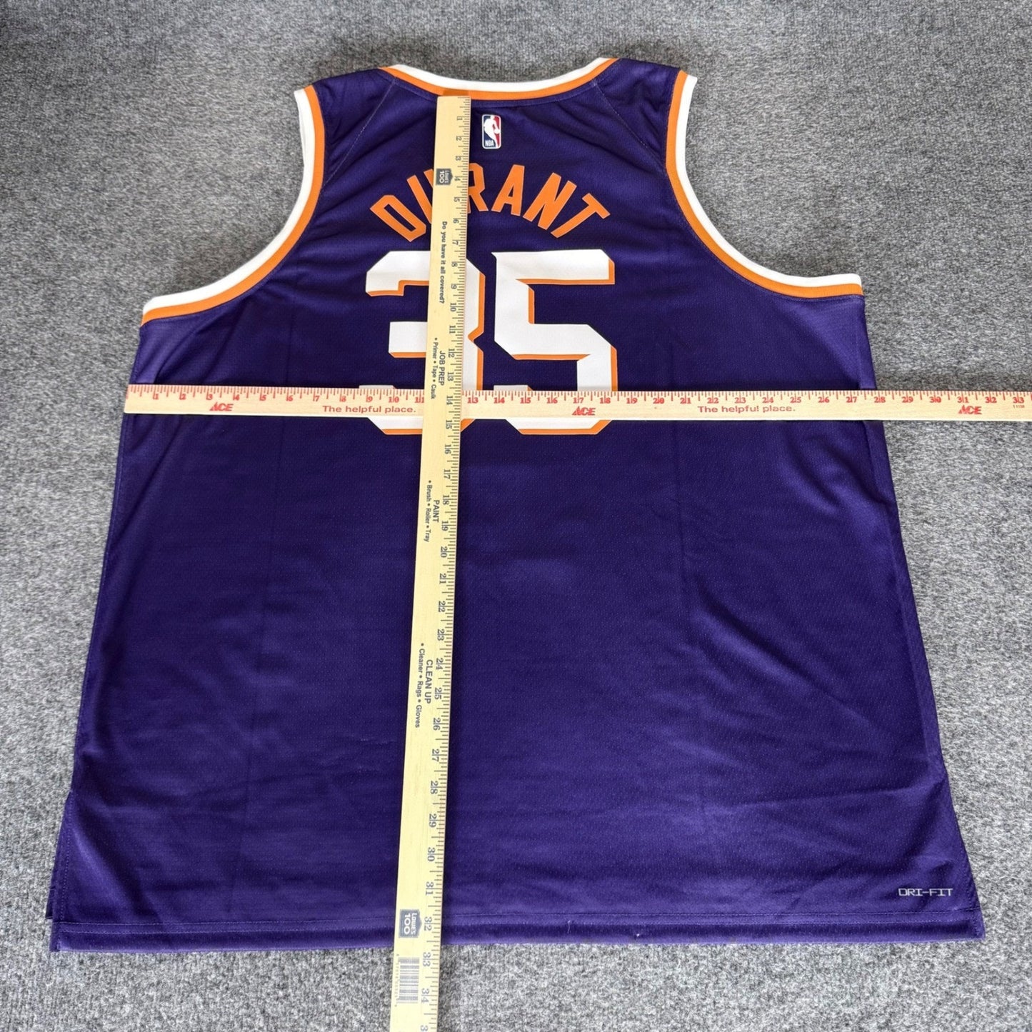 Nike NBA Phoenix Suns Kevin Durant Jersey Mens 3XL Purple Dri-Fit Basketball