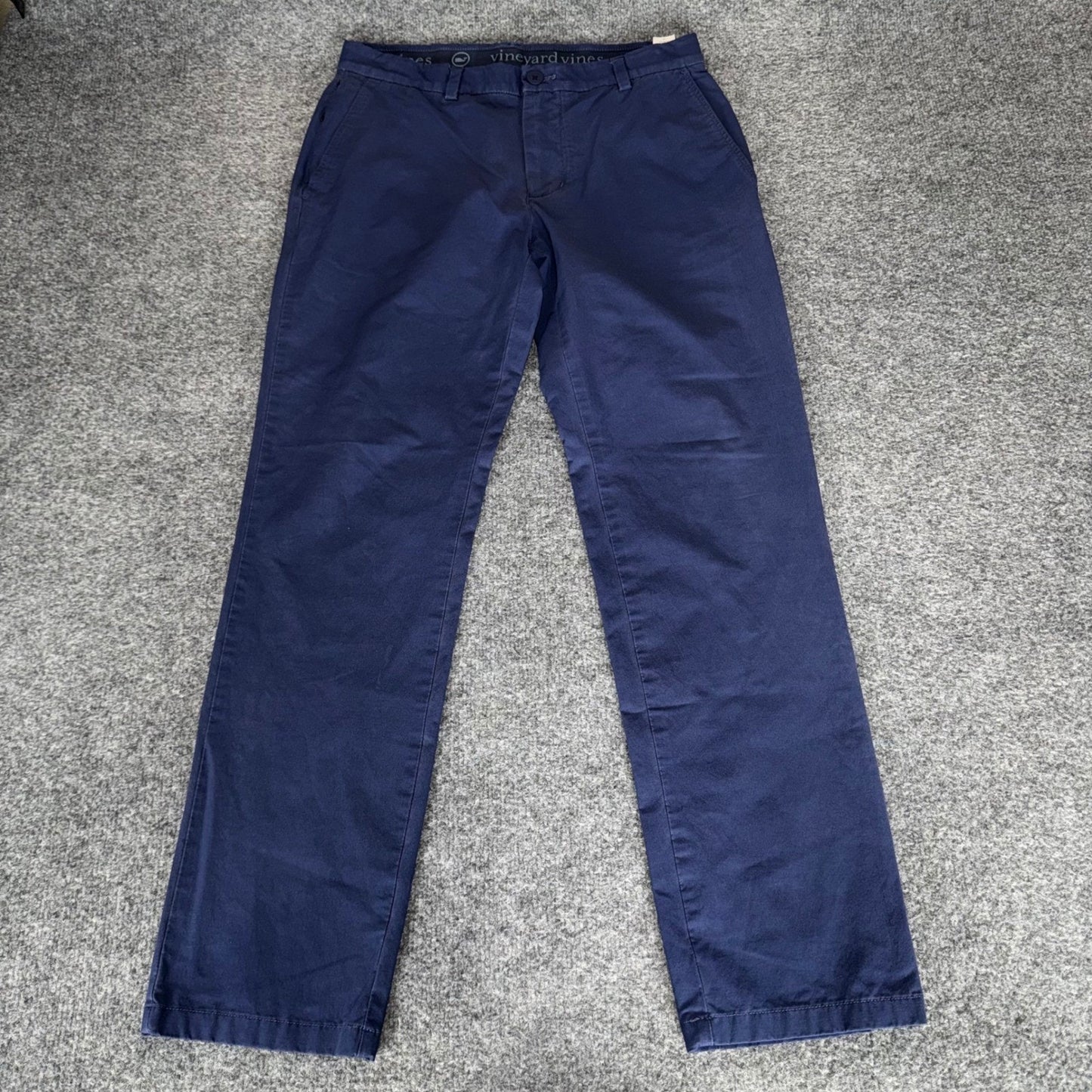 Vineyard Vines Mens On The Go Chino Pants OTG Blue 30x30 Slim Fit Performance