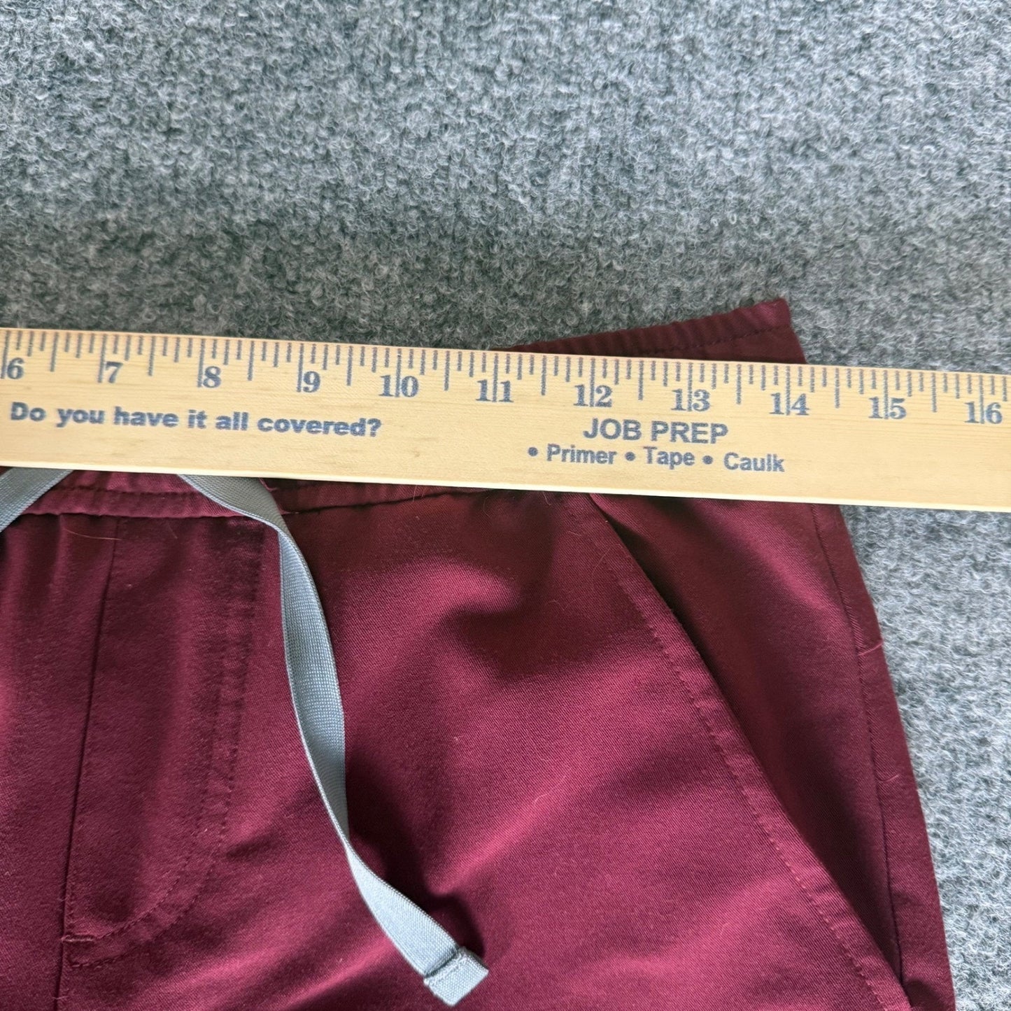 FIGS Zamora Scrub Pants Jogger Womens XS Slim 28x28 Burgundy Nursing Medical