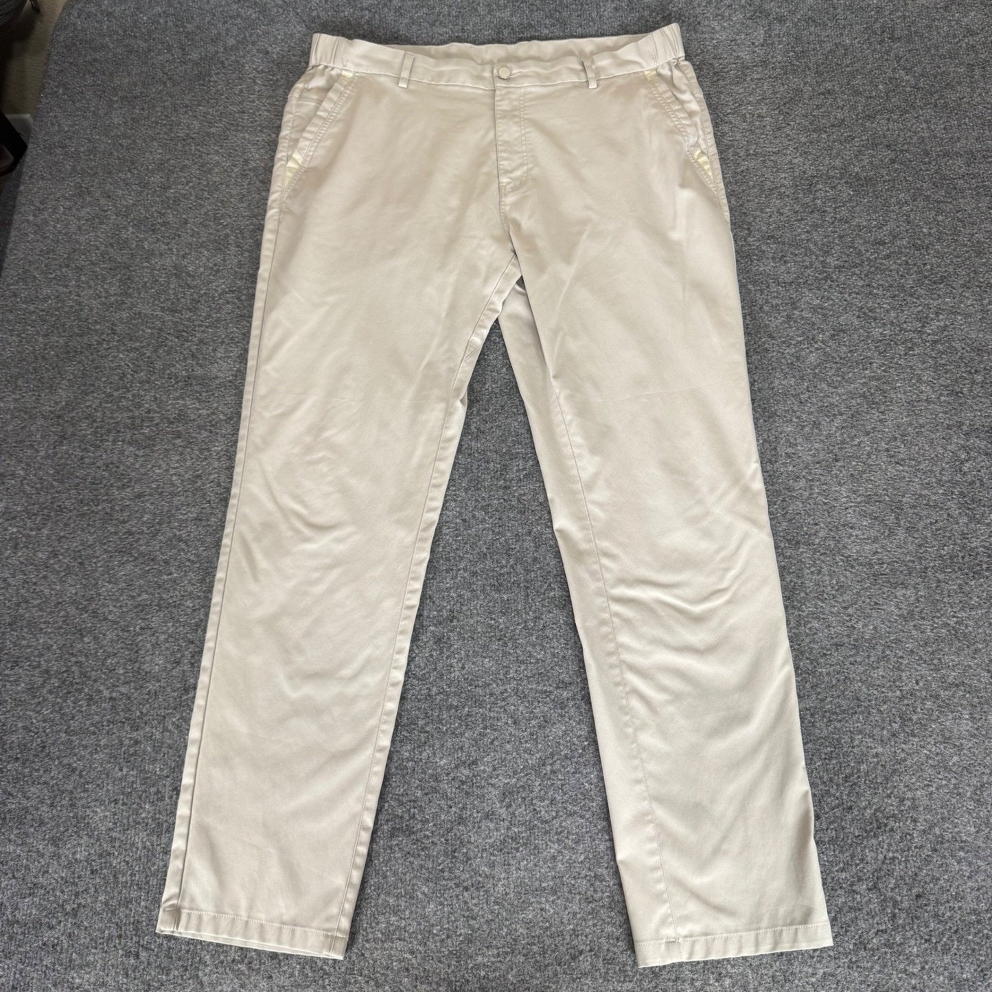 Jack Archer Jetsetter Pants Mens 36x30 Stone Khaki Chino Office Travel Casual