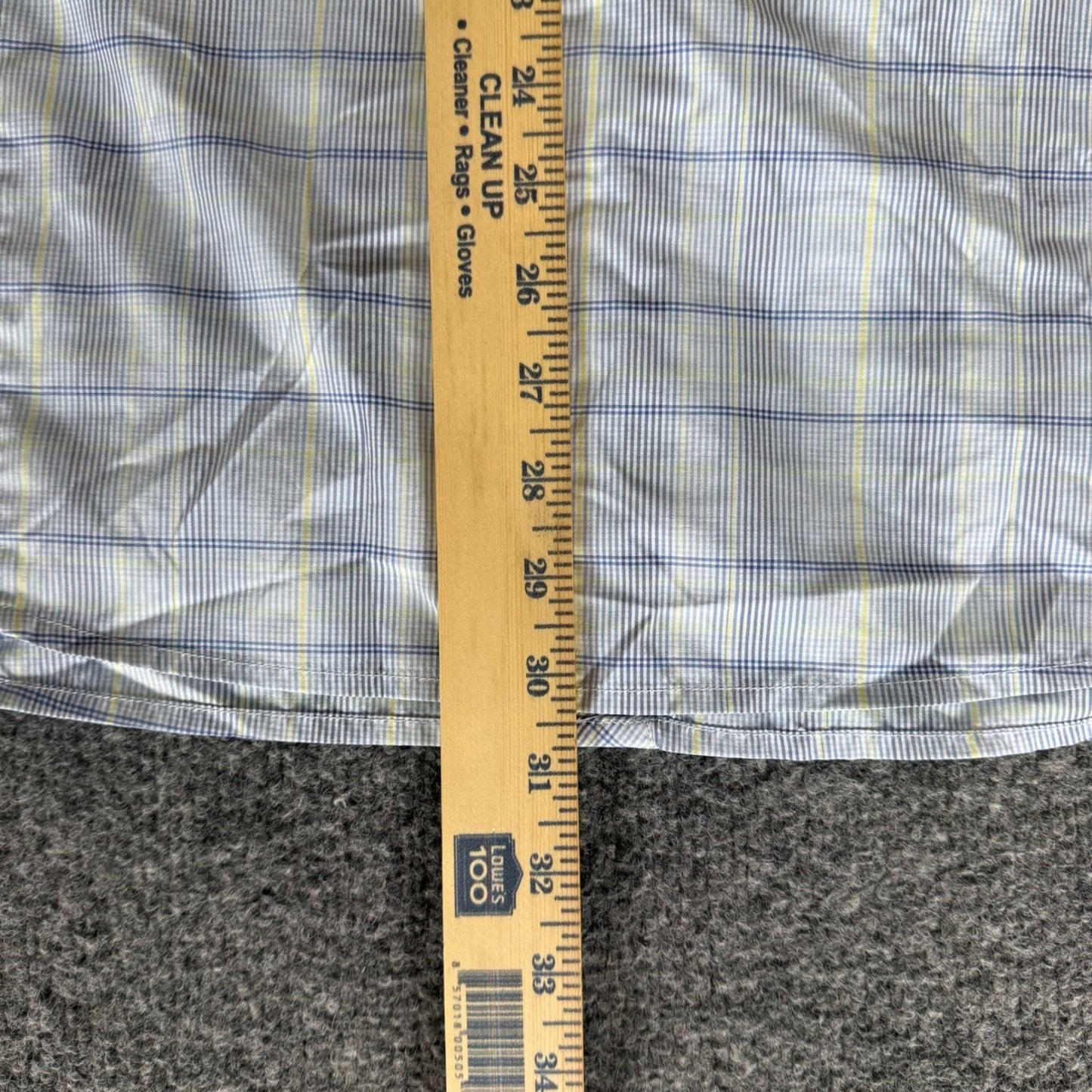 Orvis Trout Bum Mens XL Plaid Fishing Shirt Long Sleeve Blue Yellow Button Up