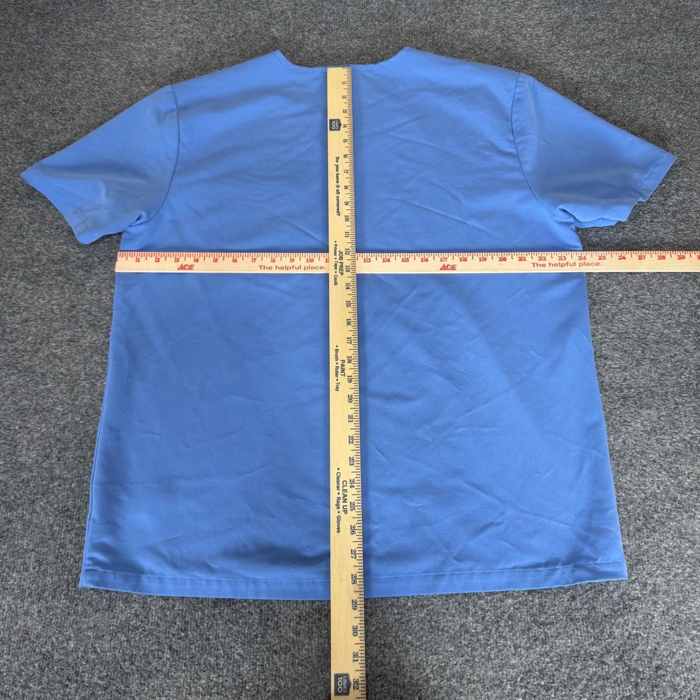 FIGS Leon Scrub Top Mens XL Ceil Blue V-Neck Medical Healthcare Uniform Shirt