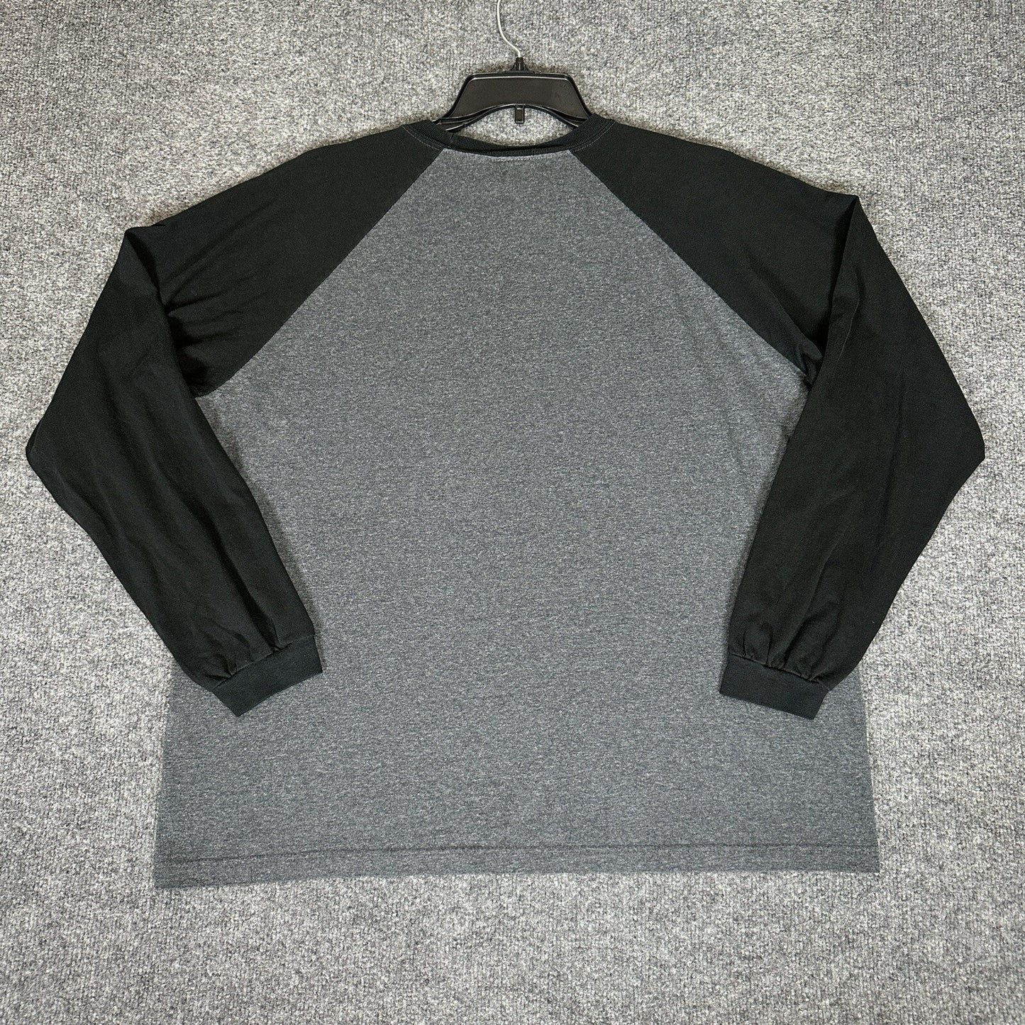 Disney Store T-Shirt Mens XL Gray Black Donald Duck Mickey Goofy Long Sleeve VTG