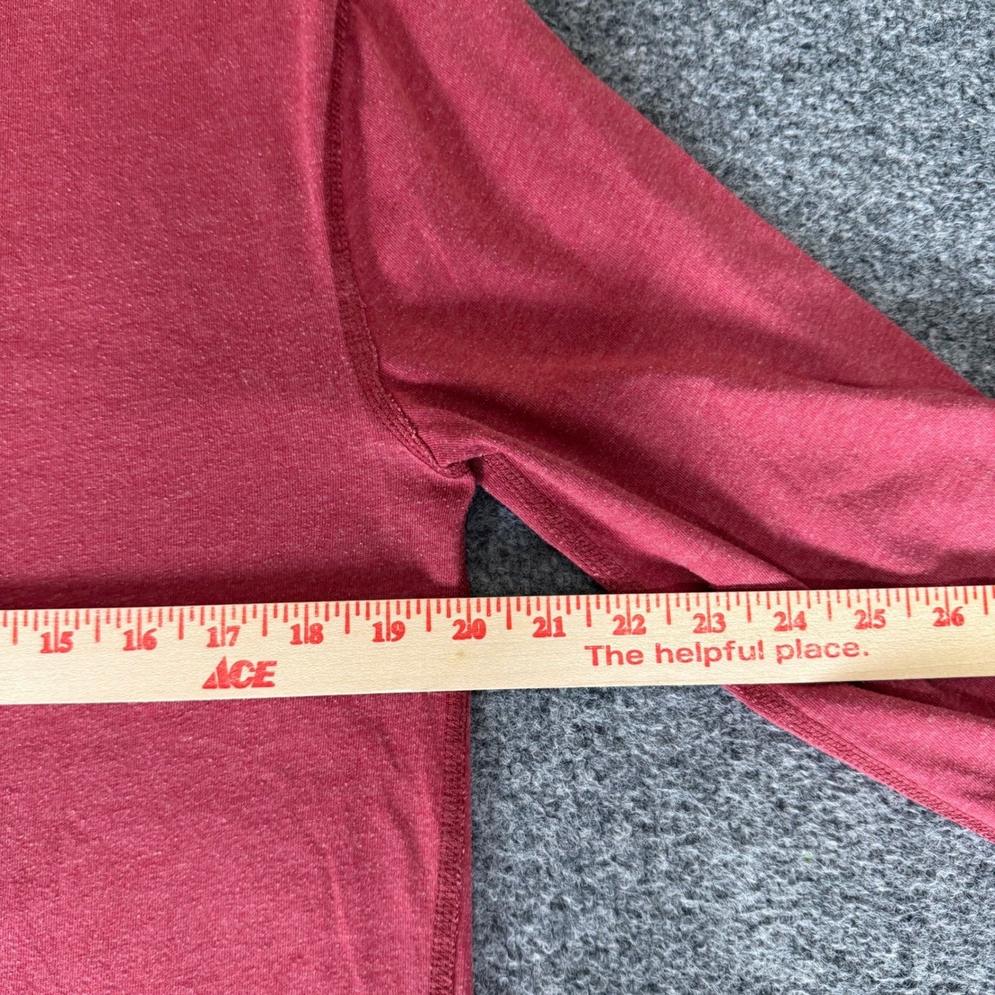 J.Crew Mens Medium Red Cotton Long Sleeve Henley Shirt Casual Soft Classic Basic