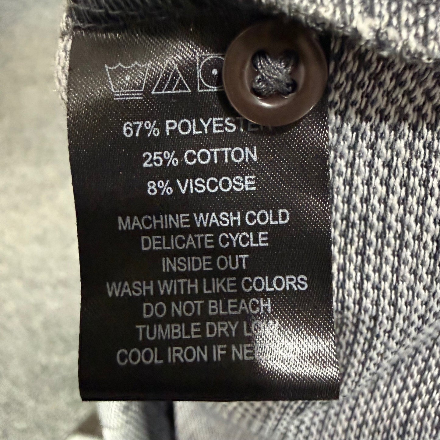 Zachary Prell Mens Grey Micro Pattern Short Sleeve Button Down Shirt Size M