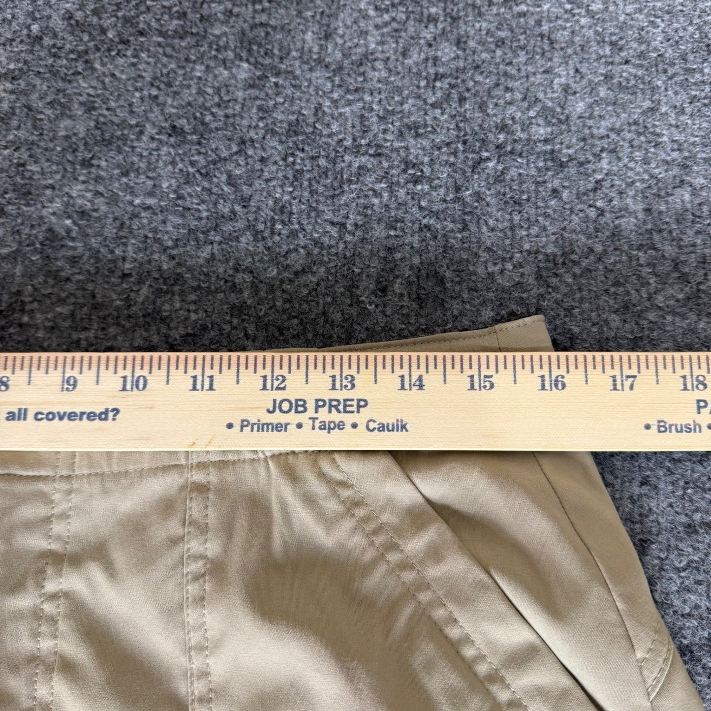 Eddie Bauer Horizon Straight Ankle Pant Womens Size 12 Beige Stretch Outdoor