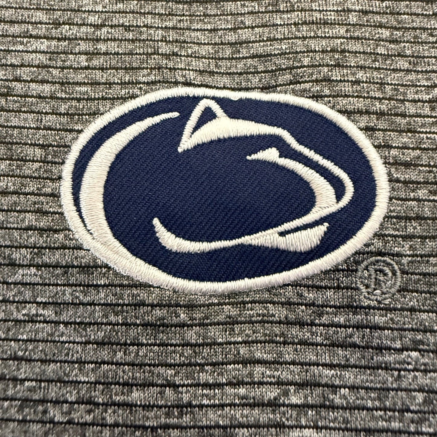 Penn State Nittany Lions Polo Shirt Men Medium Gray NCAA Golf Performance Casual