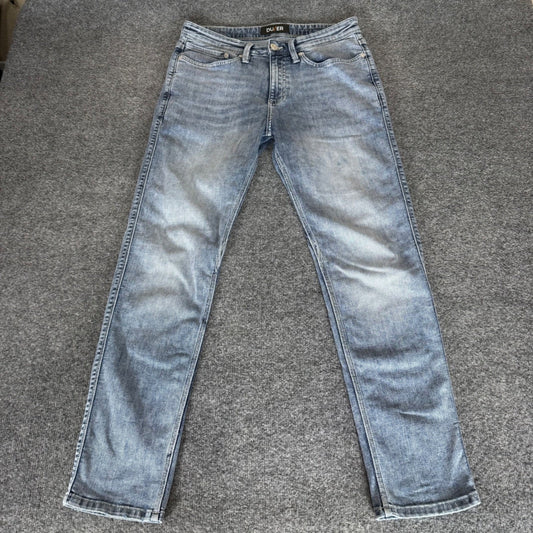 DUER L2X Slim Fit Jeans Mens 32x30 Light Wash Denim Stretch Casual Comfort DU/ER