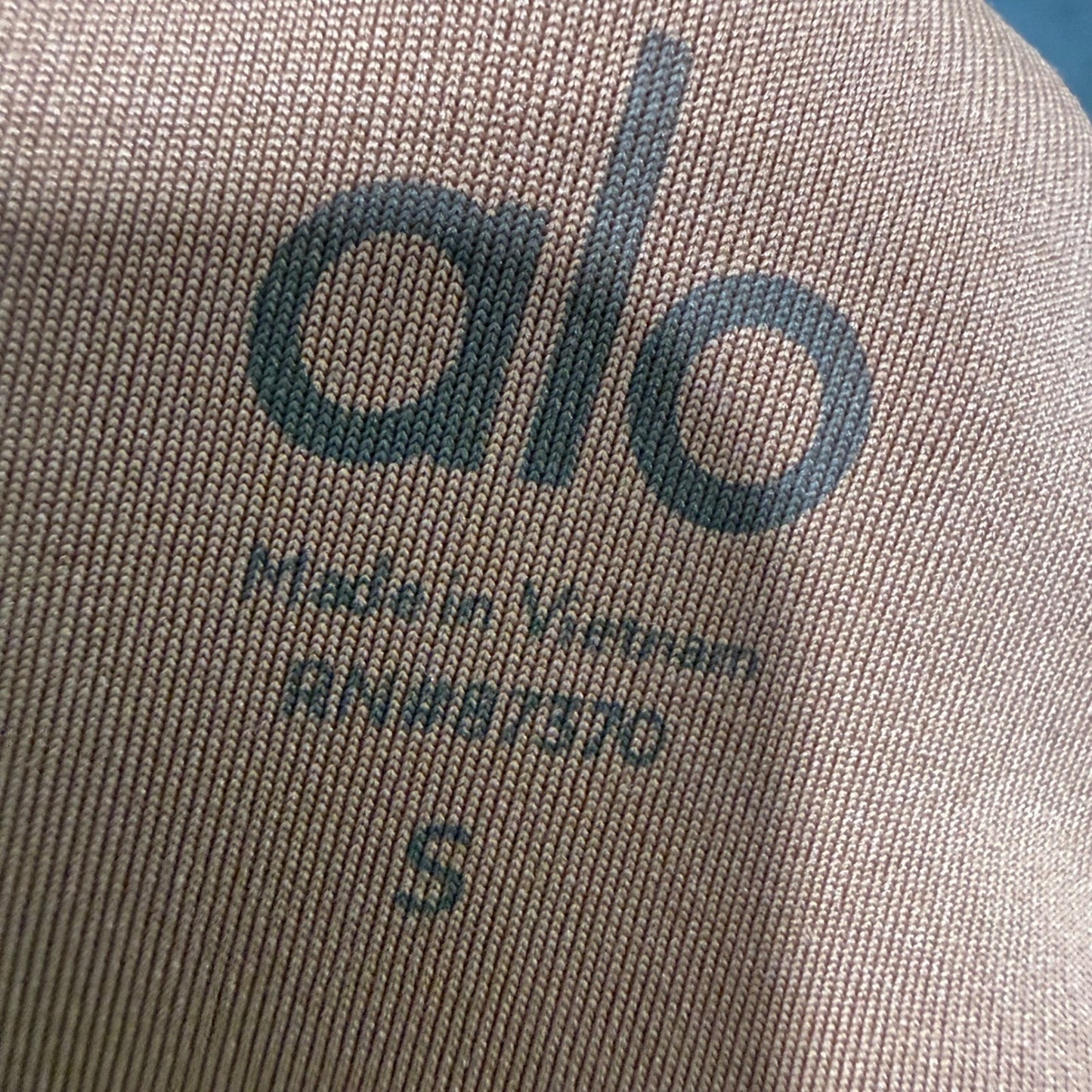 Alo Yoga Ribbed Bra Top Copper Rust Womens Small Strappy Back Cropped Activewear