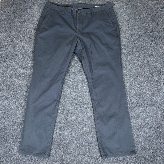 Bonobos Pants Mens 38x30 Gray Slim Straight Golf Chino Mid Rise Casual Adult