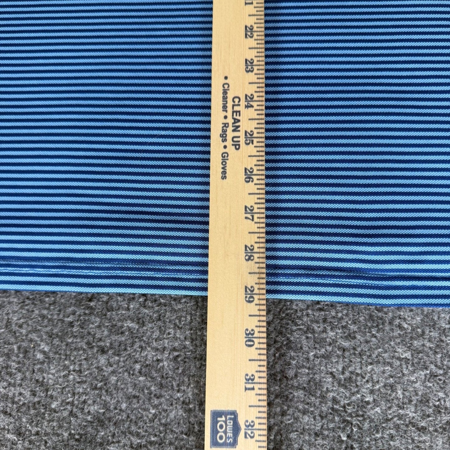 Southern Tide Polo Shirt Mens Large Blue Stripe Tide To Trail Performance Golf