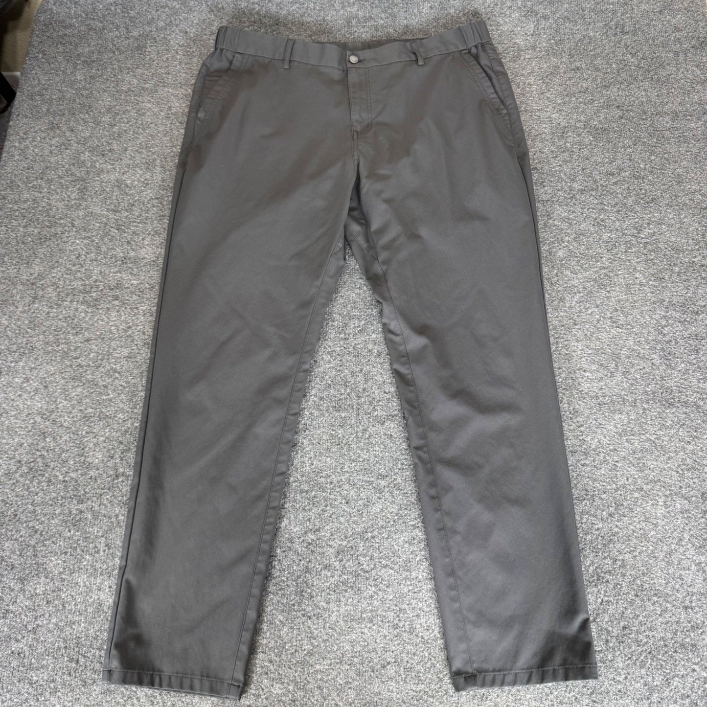 Jack Archer Jetsetter Pants Mens 38x30.5 Gray Chino Stretch Travel Casual Pants